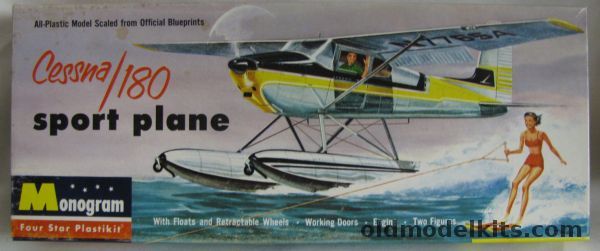 Monogram 1/41 Cessna 180 Sportplane on Floats, PA26-98 plastic model kit